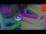 Terrible accidente en castillo inflable es captado en video, 30 niños heridos