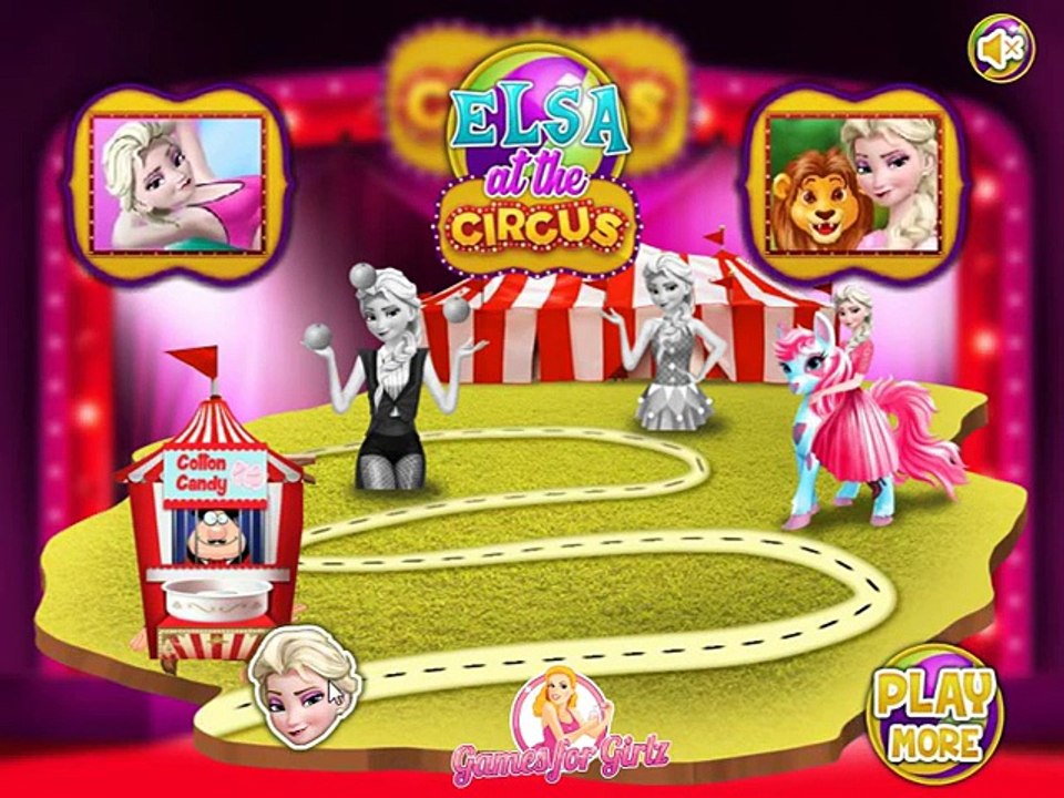 Elsa at circus - Frozen Princess Elsa juggling in circus - kids game