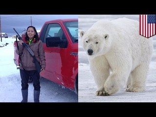 Mujer logra ahuyentar a enorme oso polar que entro en la casa de una anciana en Alaska