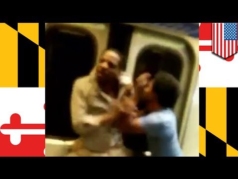 Pelea en el metro de Baltimore por poco termina en asesinato, testigos se limitan a filmar
