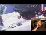 Hombre sobrevive de milagro al impacto de un rayo mientras filmaba una tormenta desde su garaje