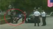 ¿Brutalidad policial? Teniente empuja a invalido de su silla de ruedas y mantiene su trabajo