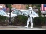 Hombre con disfraz de Stormtrooper causa revuelo cuando sujeto lo confunde con un asesino en serie