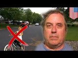 Hombre amenaza con una escopeta a su vecino mientras enseña a su hija a montar en bicicleta