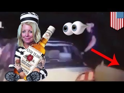 Cámara a bordo capta el momento en que un policía salta de un puente para salvar su vida