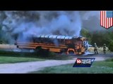 Hermanas se convirtieron en héroes al salvar niños de un bus escolar en llamas