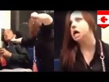 ¿Poseída por el demonio o drogada? Video de mujer que ataca sin razón se vuelve viral