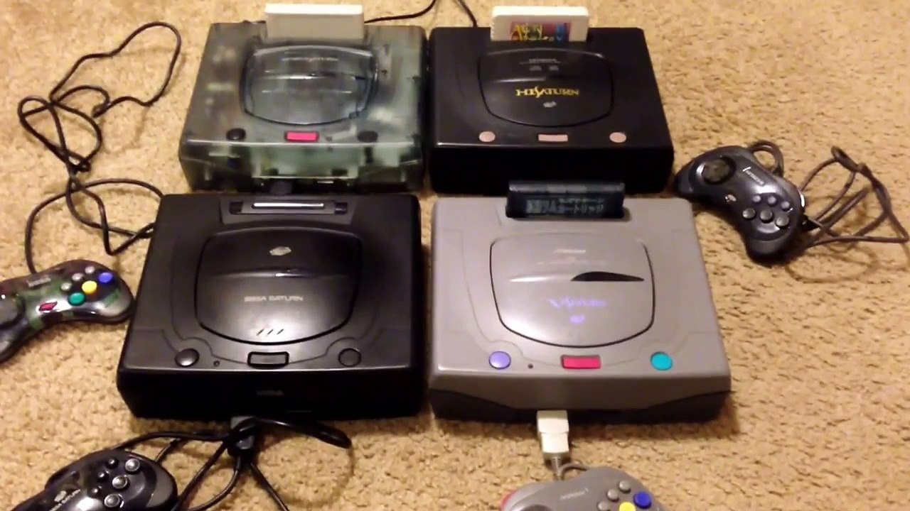 Sega Saturn Console Collection- Hi-Saturn, V-Saturn, Derby Stallion Clear, North American Saturn