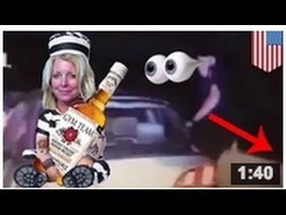 VIDEO: Un garde champêtre est forcé de se jeter d'un pont