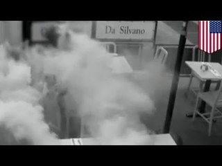 Lalake, binato ng smoke bombs ang mga sosyal na restaurant sa NYC!