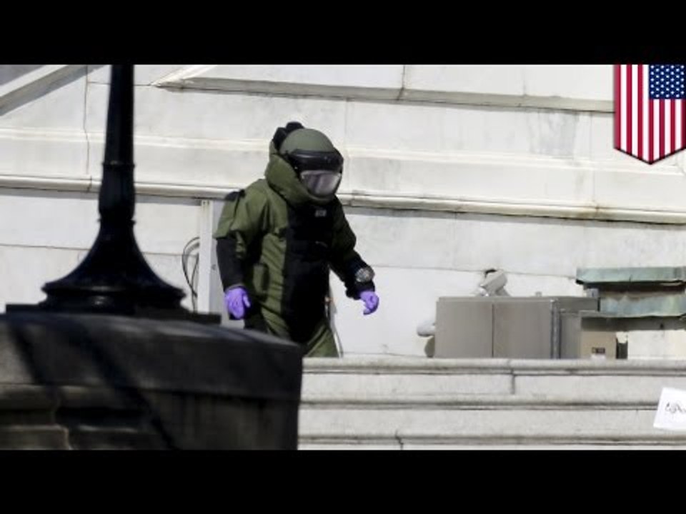 Protester suicide on Capitol Hill starts lockdown and bomb squad terrorism investigation