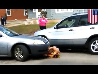 Run over by car: Street fight ends in horror as video shows wanted woman drive over rival