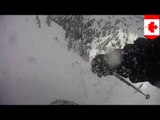 Skier survives avalanche captured by POV helmet camera