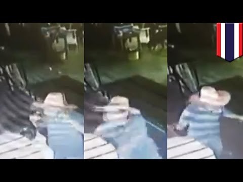 Shooting range suicide: security camera footage captures Scottish man shooting himself in Thailand