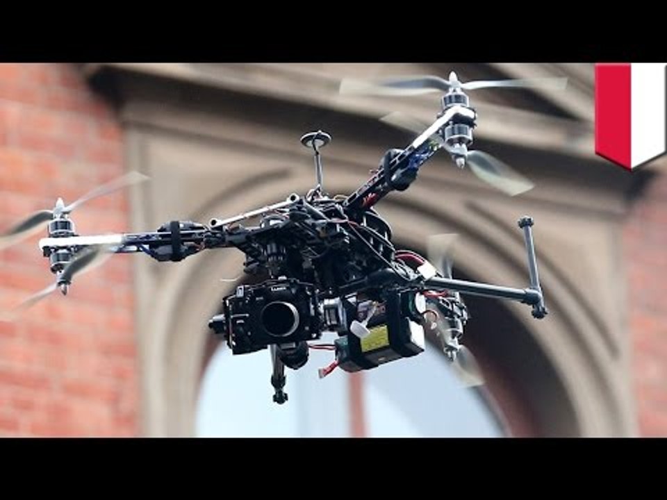 Military drone in action: 'Bee' miniature drone can be used for surveillance and combat