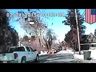 Gas explosion destroys New Jersey house, video captured by police dashcam