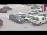 Bad parking lot driving fails: 92-year-old man crashes into 9 cars—world's worst driver?
