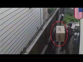 UPS driver throws package, and then urinates on house in Houston