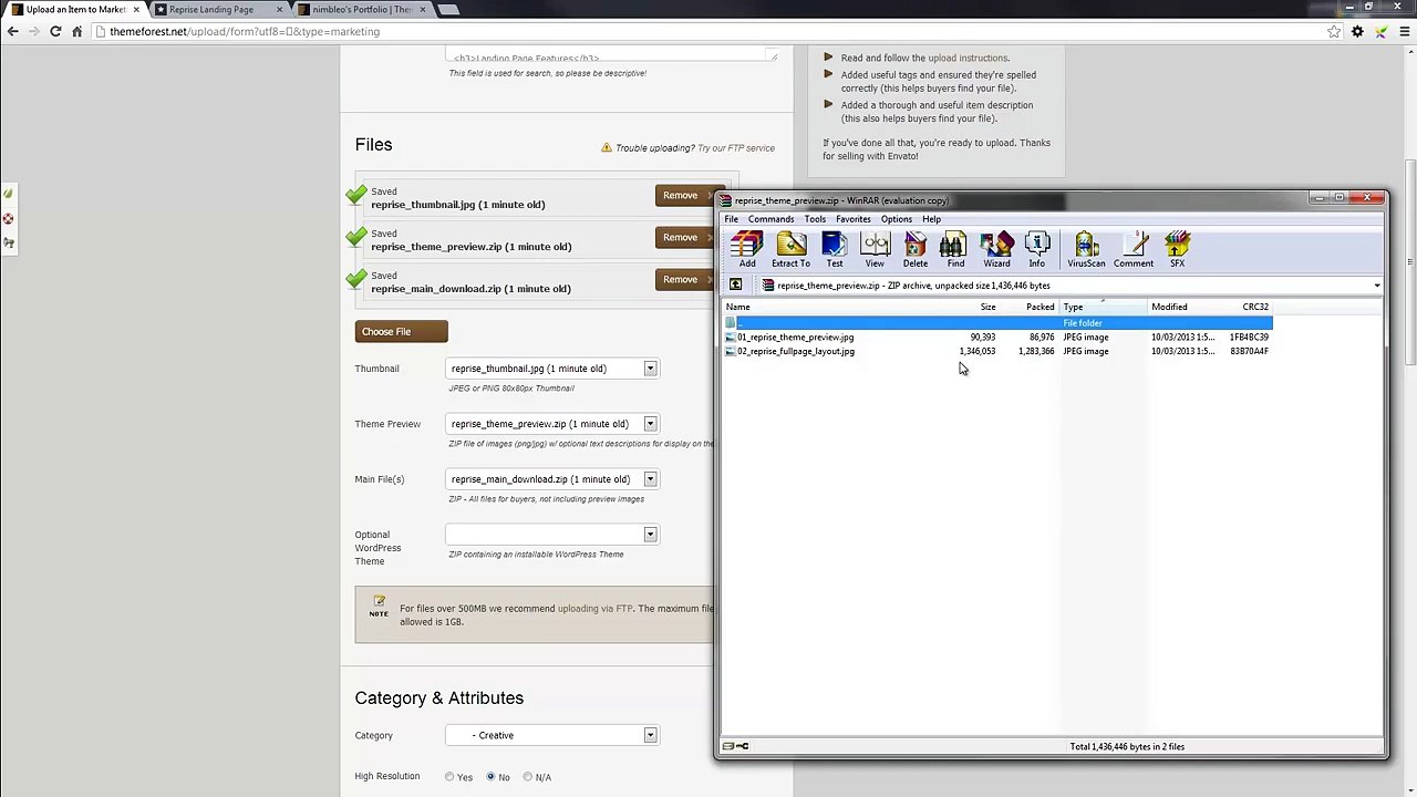 How To Submit Your Item to Themeforest.mp4
