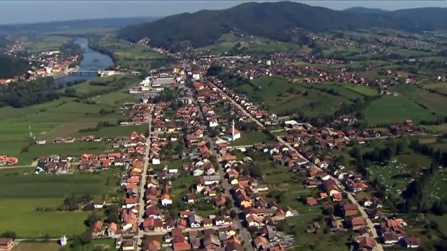 Kostajnica - Snimak iz vazduha - Avgust 2010. godine