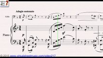 Ludwig van Beethoven's Sonata in F major Op.5 No.1 from extract of the first movement for cello and piano- Sheet Music V