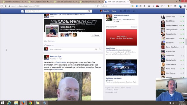 National Wealth Center Team Update 4/13/15