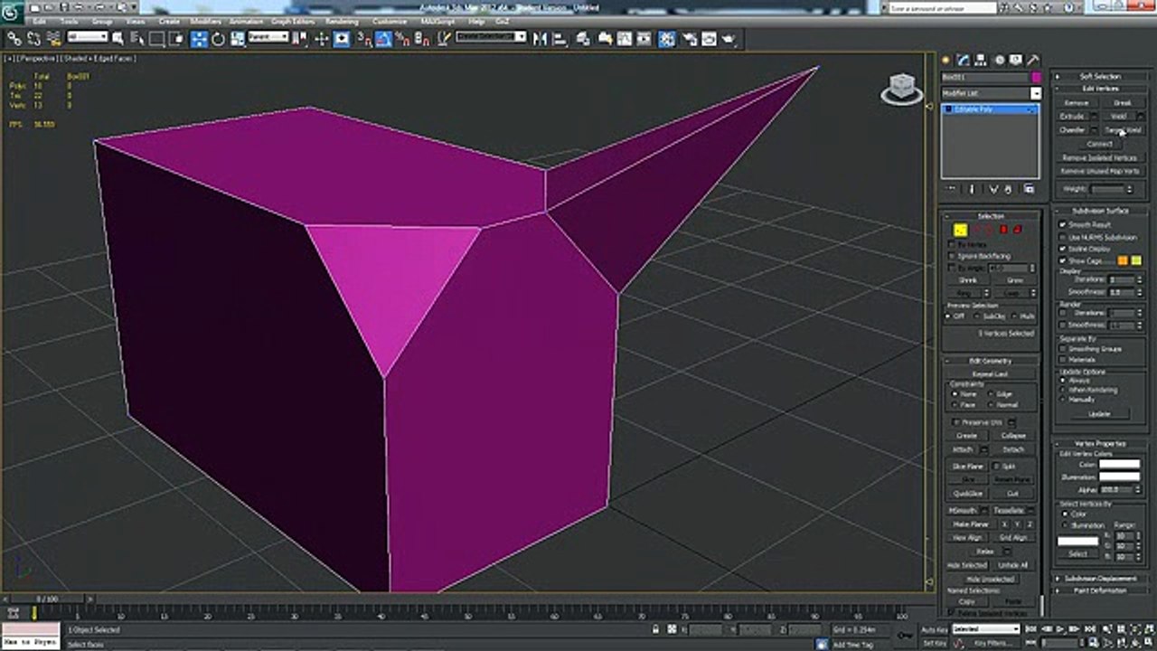 Creating and Editing With Editable Poly - 04