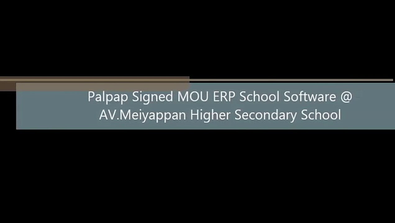 PALPAP School ERP @ AV. Meiyappan Higher Secondary School