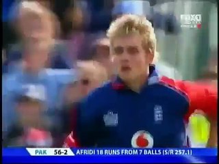 Afridi's longest six of the world 250 meters