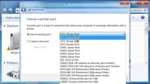 Installing an HP Printer with an Alternate Driver in Windows 7 for a USB Cable Connection