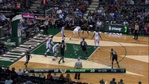 Brook Lopez And-One - Nets vs Bucks - April 12, 2015 - NBA Season 2014-15