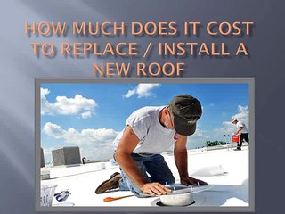 how much does a new roof cost