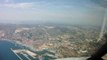 Pilot's eye view landing in Marseille with 45 kt wind gusts.