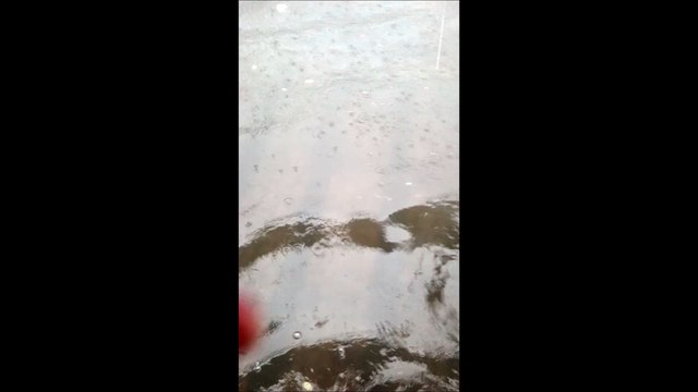 Avenida Duque de Caxias alagada após chuvas