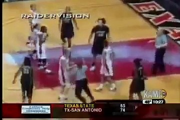 Baylor's Brittney Griner punches Texas Tech's Jordan Barncastle during game