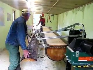 Пилорама Logosol M7. Производство лафета.