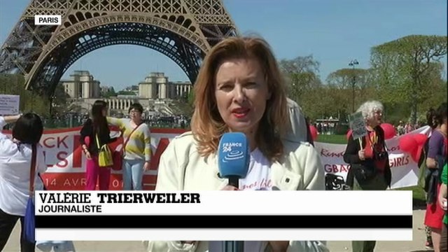 #BringBackOurGirls : Valérie Trierweiler appelle la communauté internationale à ne pas oublier