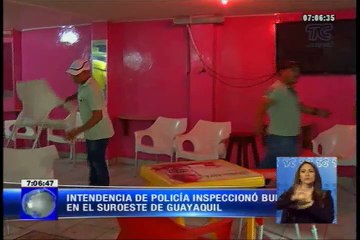 Nuevo horario en burdeles en el suroeste de Guayaquil