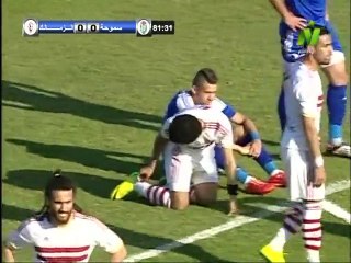 الزمالك يتقدم 1/0 علي سموحة بهدف أيمن حفني