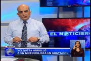 Volqueta arrolló a un motociclista en Guayaquil