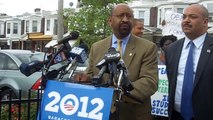 Mayor Michael Nutter hold Press Conference in protest of Mitt Romney's visit to Philly
