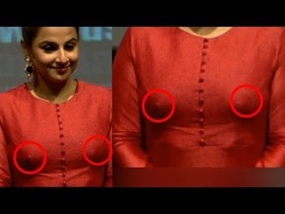 Vidya Balan Nipple show in dress