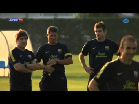 Deportes / Fútbol; El Barcelona regresa a los entrenamientos con solo cinco efectivos