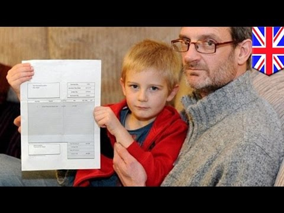 5-latek dostał rachunek na 16 funtów - bo nie przyszedł na urodziny kolegi
