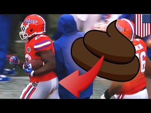 Nowy zawodnik z Florydy, Adam Lane zakleksił sobie spodnie podczas meczu