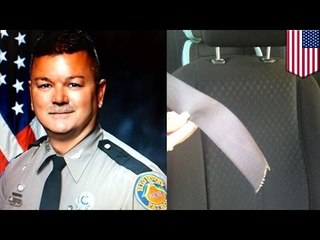 Duszona pasem. Uratowana przez policjanta!