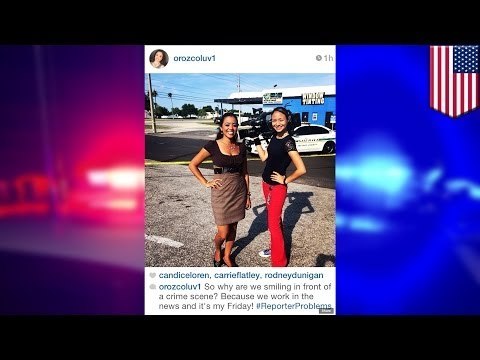 TSK TSK: Florida news reporter, kumuha ng selfie sa isang crime scene!