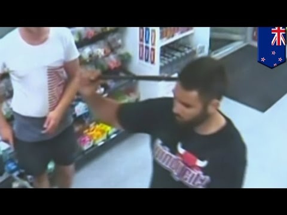 Metal rod in head: Man walks into gas station with metal rod in head in Tauranga, New Zealand