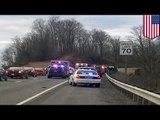 West Virginia shooting: Two police officers shot after pulling over two vehicles on Interstate 64
