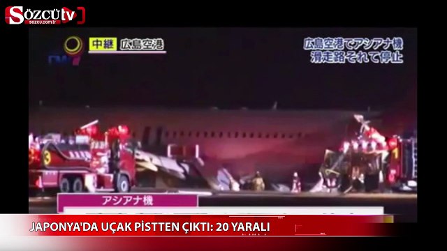 Japon'da uçak pistten çıktı